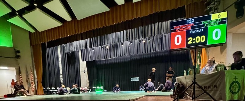 The stage is set for Cape at Saint Mark’s wrestling JAMIE HUDSON PHOTO